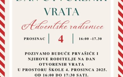 Dan otvorenih vrata: adventske radionice