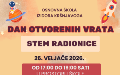 Dan otvorenih vrata: STEM radionice, 26. veljače