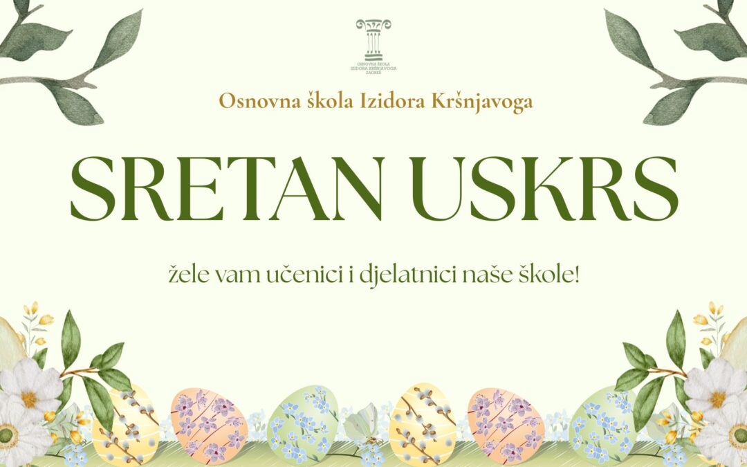 Obavijest o proljetnom odmoru učenika