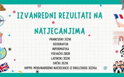 Izvanredni rezultati naših učenika na županijskim i međunarodnim natjecanjima