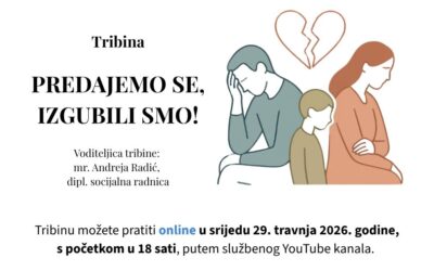 Tribina za roditelje: “Predajemo se, izgubili smo!”